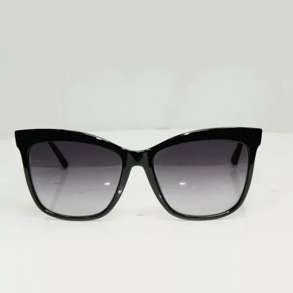 GUESS Womens Sunglasses Square Glossy Black Gradient Smoke display picture 1